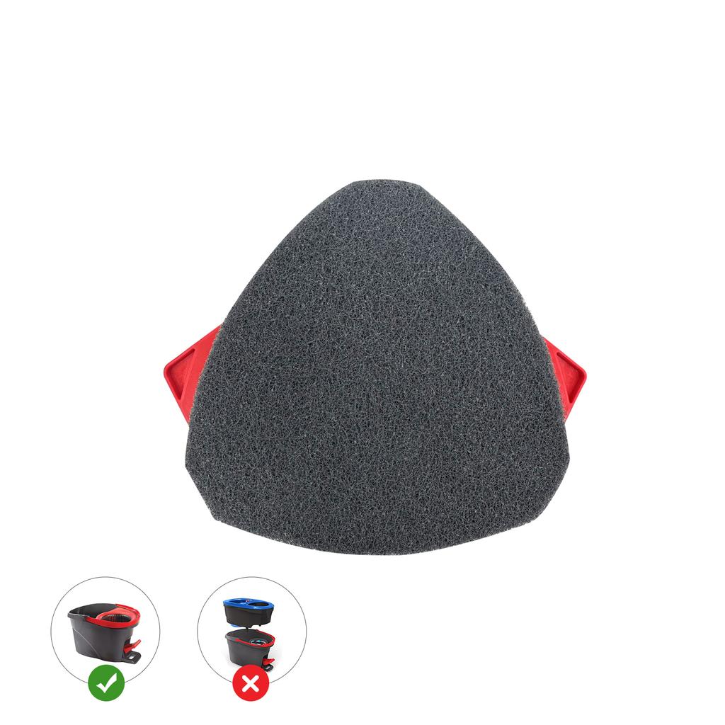 HOME TIMES 1/2 Pcs Scrub Brush Attachment Head Compatible with O Cedar Spin Mop 1 Tank System,2 Pack Tub Tile Scrubber Brush Rep