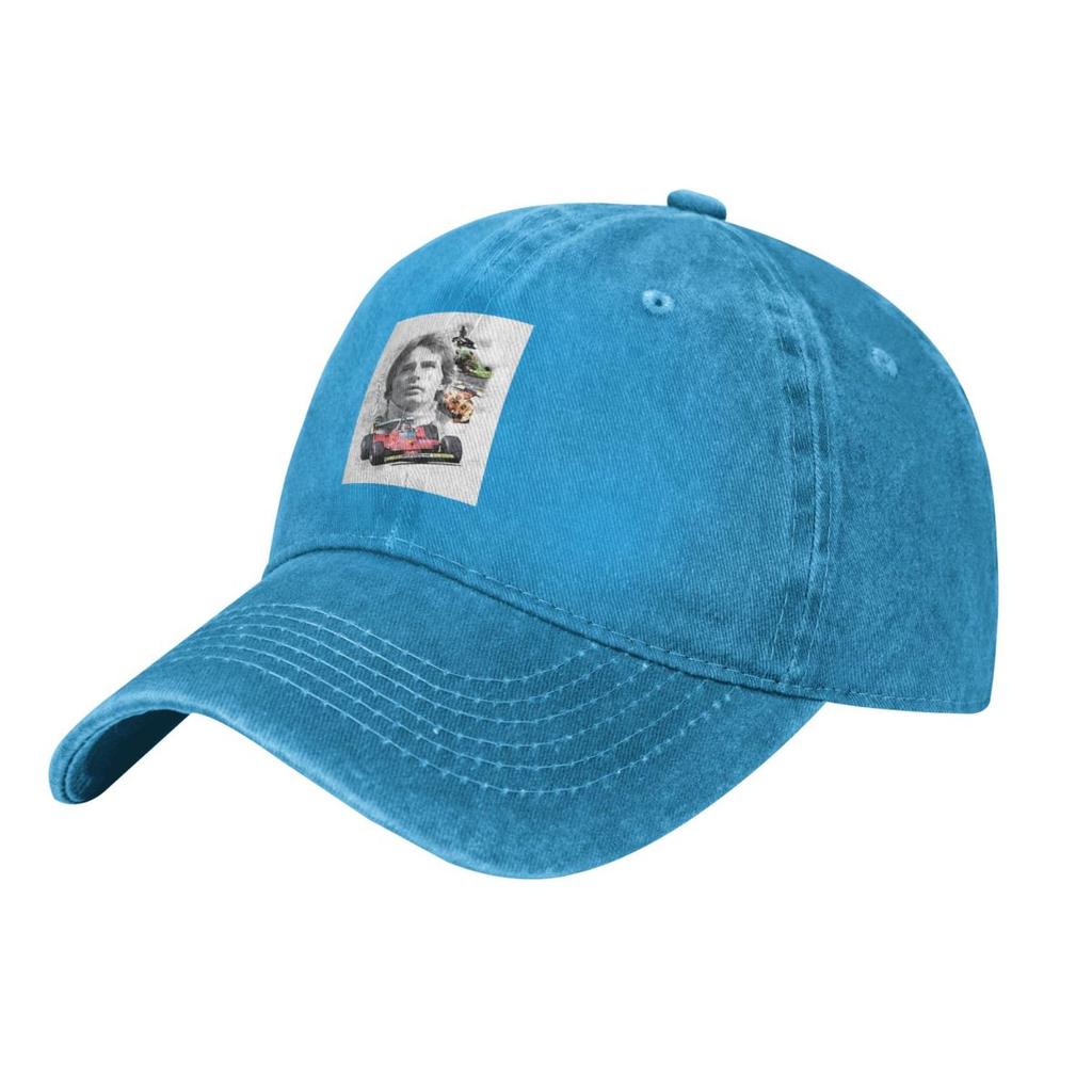 Gilles Villeneuve Anime Est?tica demin Trucker Hat Lightweight WomenHat Baseball Cap Men
