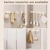 Aluminum Wall Mounted Multi-Hook Durable Rack for Wall and Door Home Organizers Space Saver