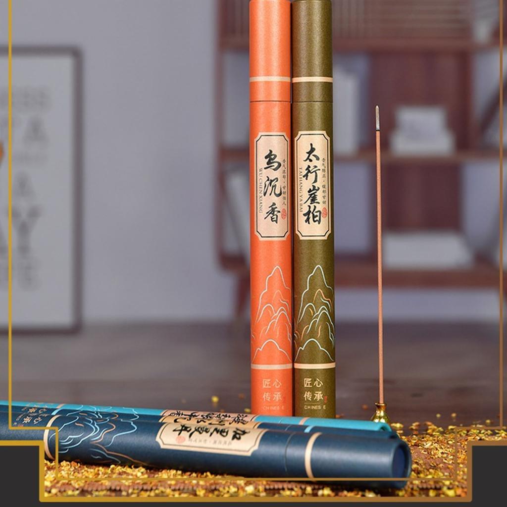 11 Sets Incense Sticks Natural Herbs Wormwood Incense Repellent Sticks for Night Sleeping