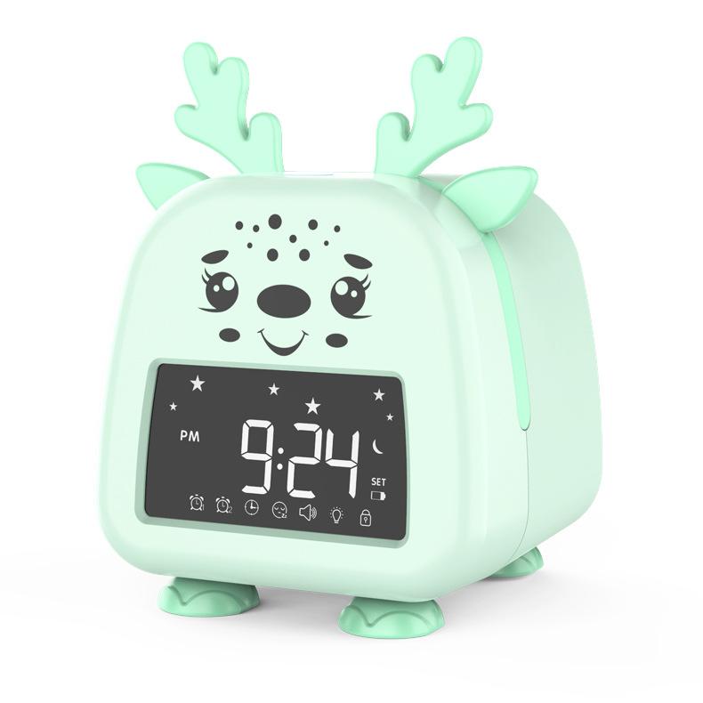 Voice Wake Up Smart Electronic Clock Student Cartoon Boy and Child Specific Multi Functional Alarm Clock