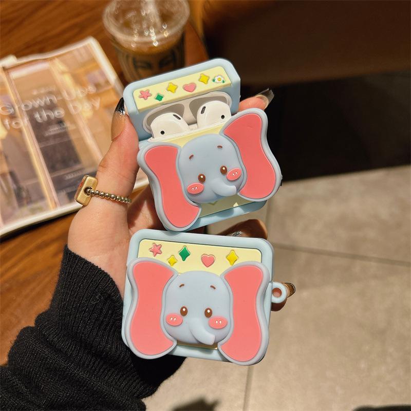 Cute elephant ears for AirPods Pro case 1/2nd generation Apple Bluetooth headphone case AirPods3