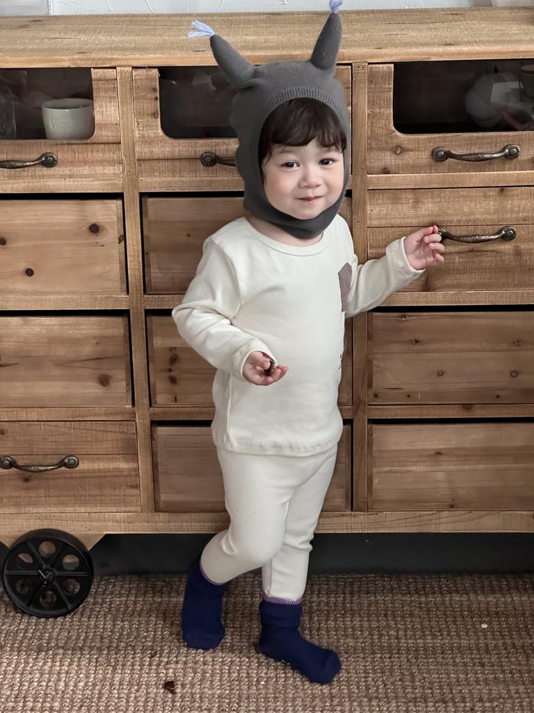 [Upgraded Version] Children's Pajamas and Girls' Class A Long Johns, Long Johns, Wool Pull-up Rack Homewear Set