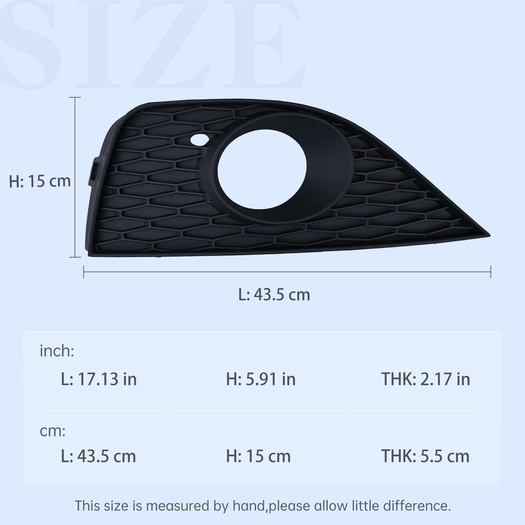 For Seat Ibiza 2009 2010 2011 2012 Fog Lamp Frame Front Bumper Lower Fog Light Grille Cover Trim 6J0853665A 6J0853666A