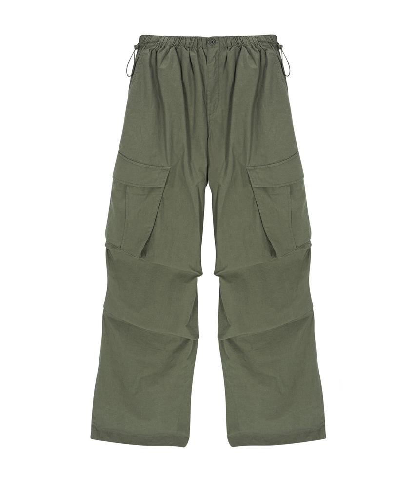 ASIF CALIE Parachute Cargo Pants Deep Khaki