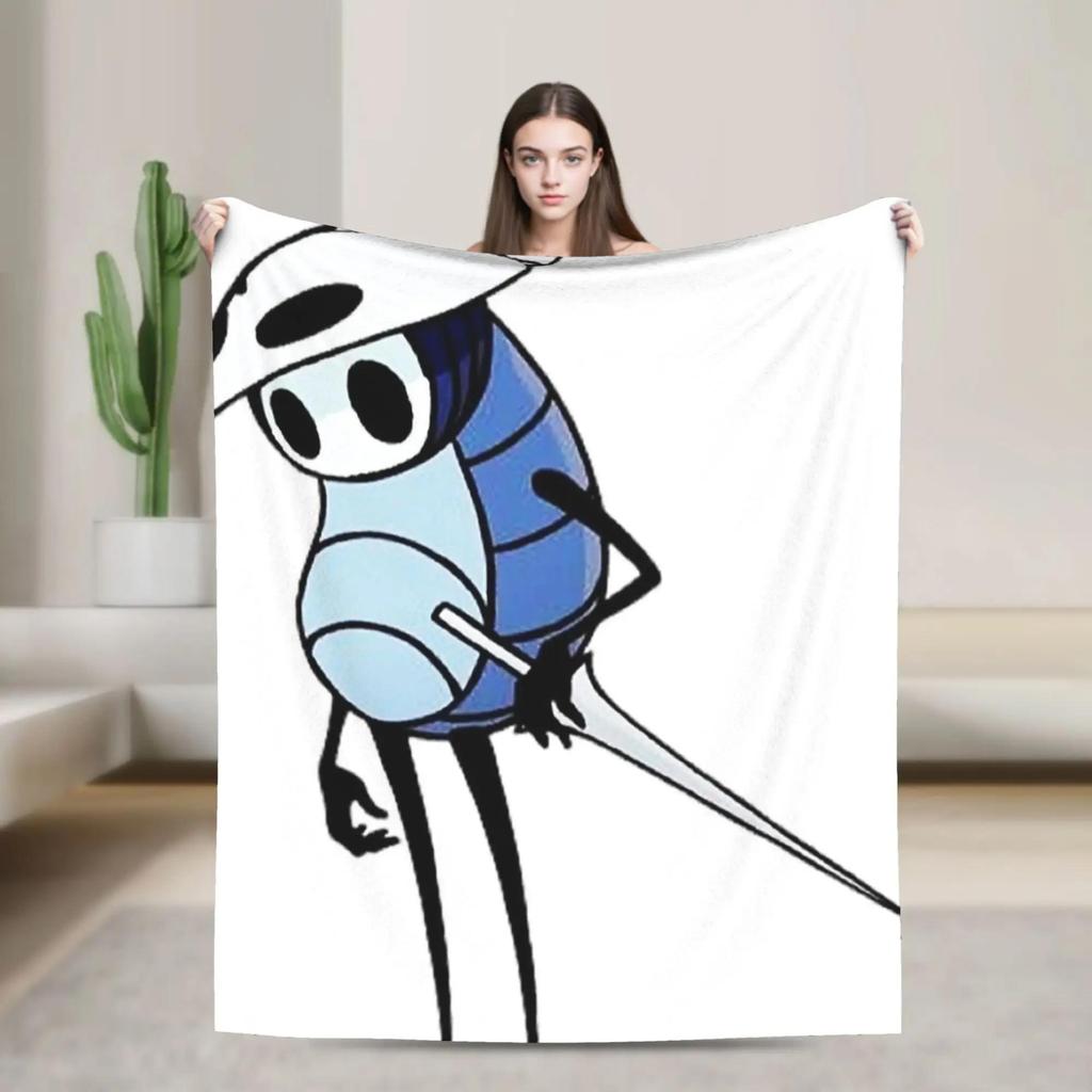 Hollow Knight Japanese Anime Flannel Blanket Soft Warm Throw for Kids Home Decor Bed Sofa Cover Autumn Winter
