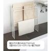 Bath towel hanger, 3 bath towel hangers that can be hung from the side, Tower White, stand, 3 rows, laundry, room drying