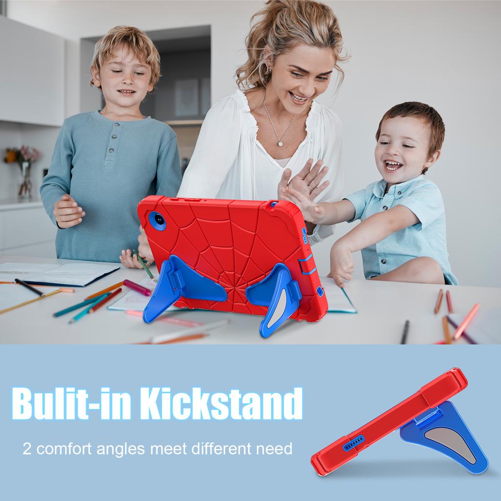Heavy Duty Case For Samsung Galaxy Tab A9 2023 8.7" SM-X110 X115 X117 Built-in Kickstand Cover Silicone+PC Shockproof Kids Funda