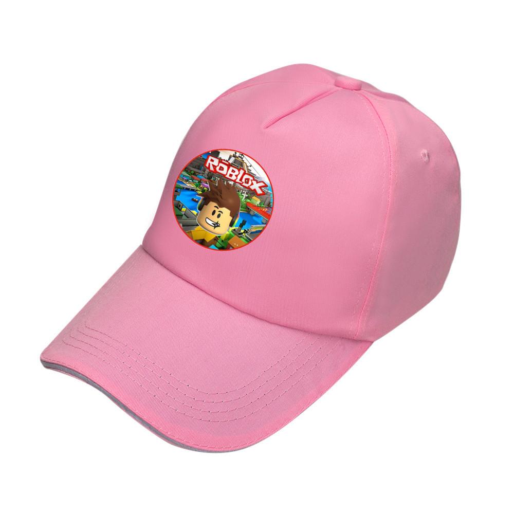 

Кепка с принтом Roblox, бейсболка, для улицы, защита от солнца, модный подарок Pink 5
