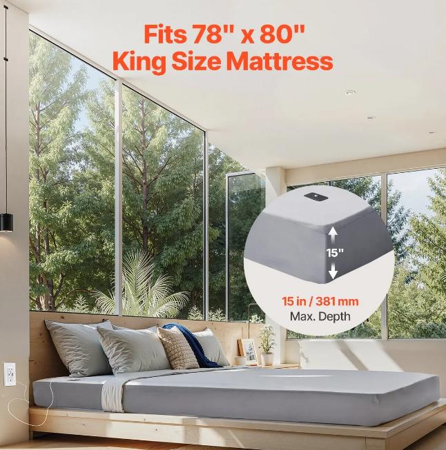 Grounding Sheets King Size Mat - 90% Cotton + 10% Silver Fiber Earthing Sheet | Better Sleep, Natural Energy