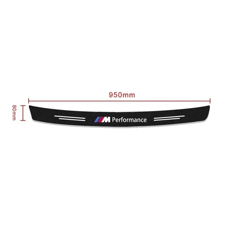Carbon Fiber Auto Protective Rear Trunk Bumper Guard 3D Stickers For BMW 1 3 4 5 7 Series X1 X3 X4 X5 X6 E81 E87 F30 F31 F34 F32