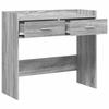 Console Table Grey Sonoma 90 X 35 X 80 Cm Particleboard