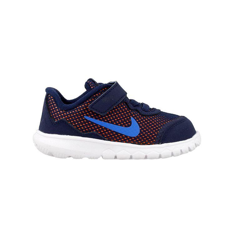 Nike Flex Experience 4 Velcro Low Top Casual Running Shoes Baby Sneaker Blue Orange 749810-400
