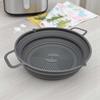 SILICONE INSERT FOR FRYER, FOLDABLE, ROUND, 19cm