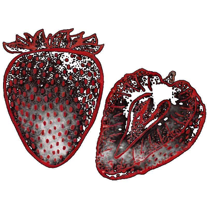 Oversized T Shirt Black Strawberry Print Graphic Tee Women Casual Streetwear Fashion Top Summer Outfit