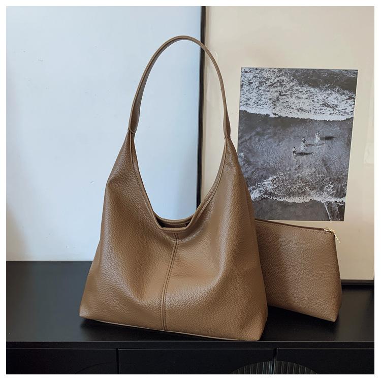 Portable Women's Versatile Fashion Shoulder Bag Casual Large-capacity Commuter Tote Bag