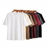 Heavyweight 300G Cotton Unisex T-Shirt: Short-Sleeved, Double Yarn, Round Neck, Drop Shoulder, Casual Workwear, Custom Logo Option