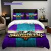 Charlotte Hornets Dynamic Blue Energy Three-piece set(1 * duvet cover + 2 * pillowcase, without core)Soft and comfortable Bedding set