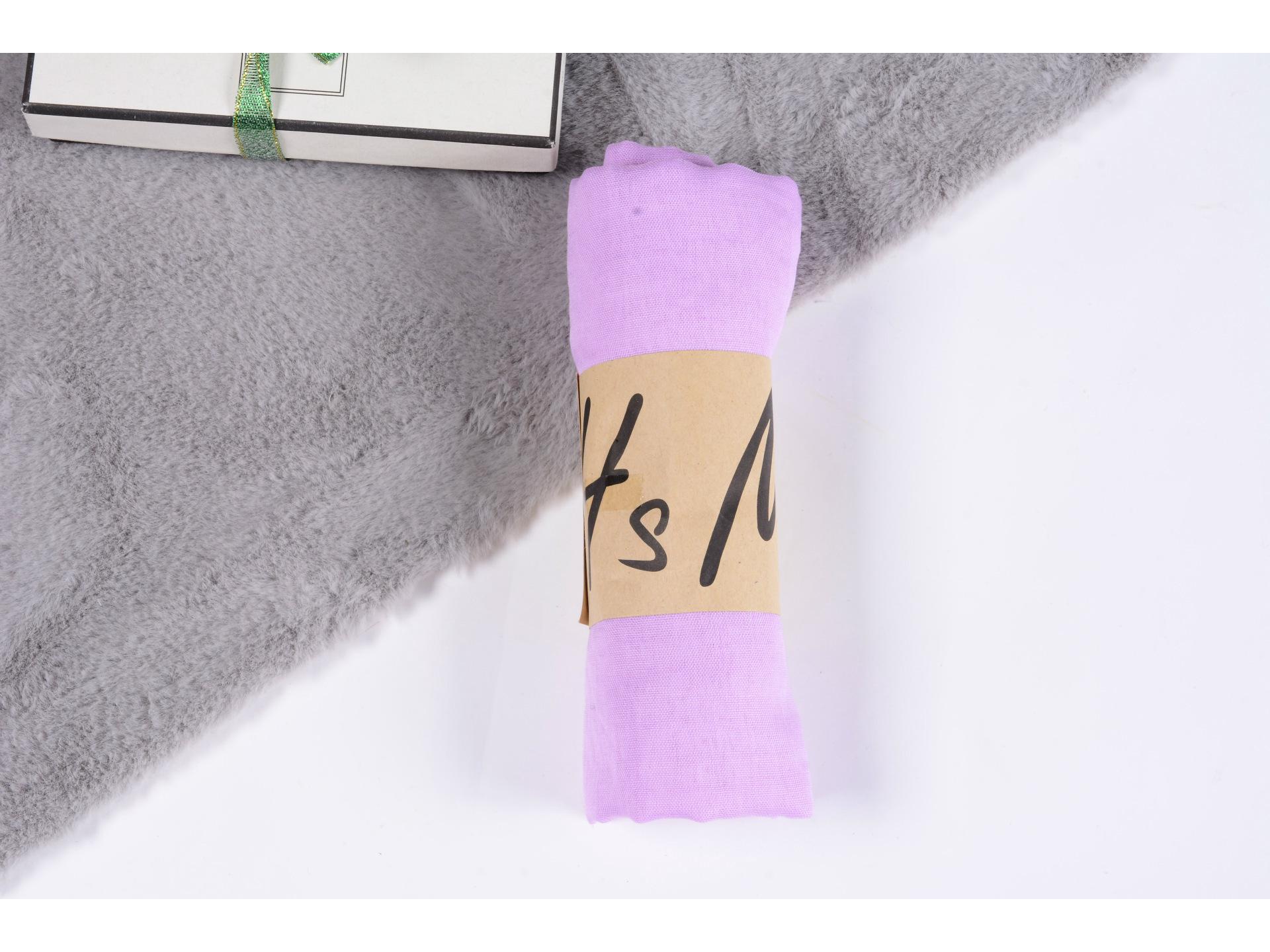 

Women s Spring & Summer Cotton Linen Scarf - Ethnic Solid Color Pleated Gauze Shawl and Silk Headscarf. 50x160 cm