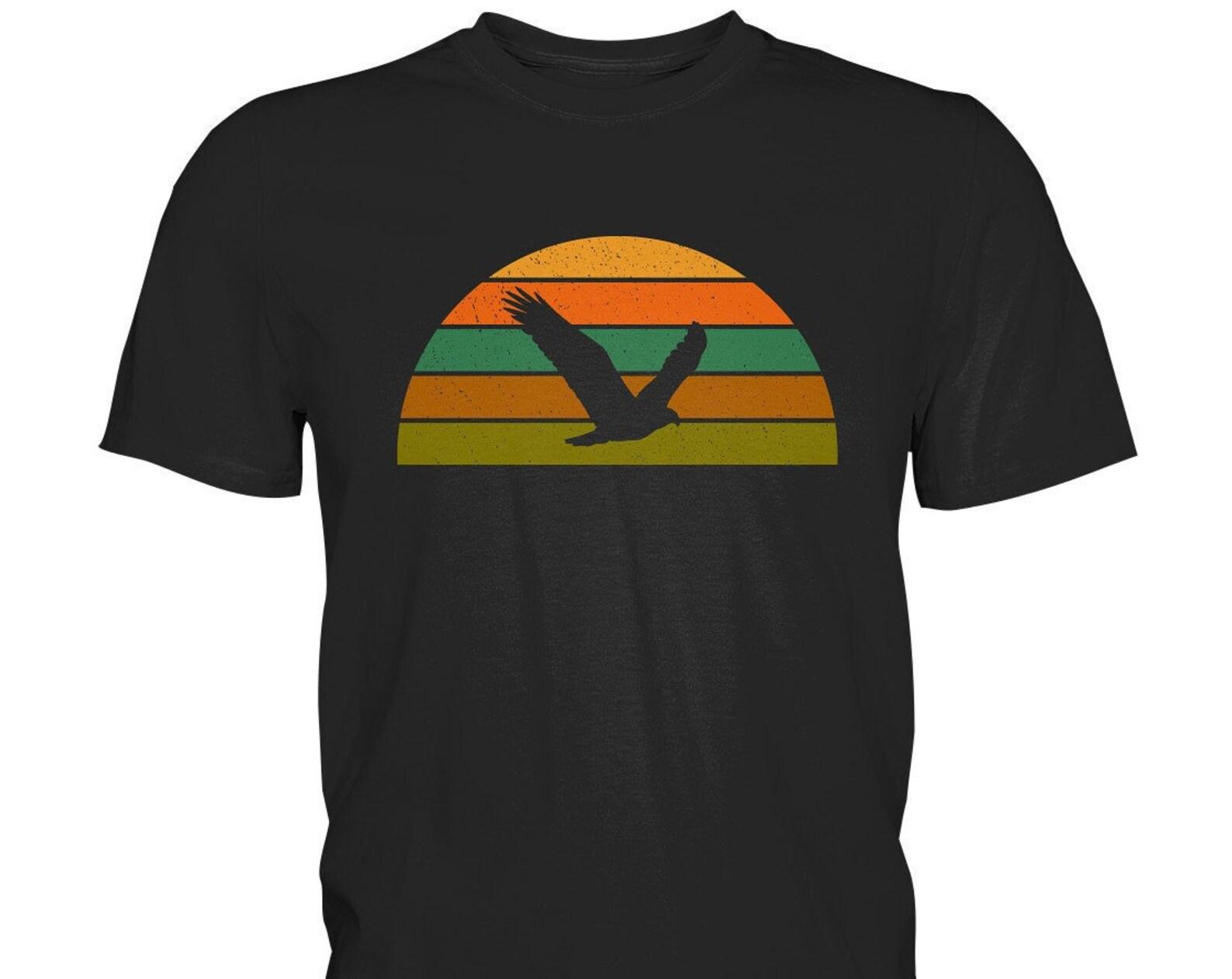 Eagle shirt falconry bird of prey white-tailed eagle gift falconer ornithologist buzzard tshirt XL