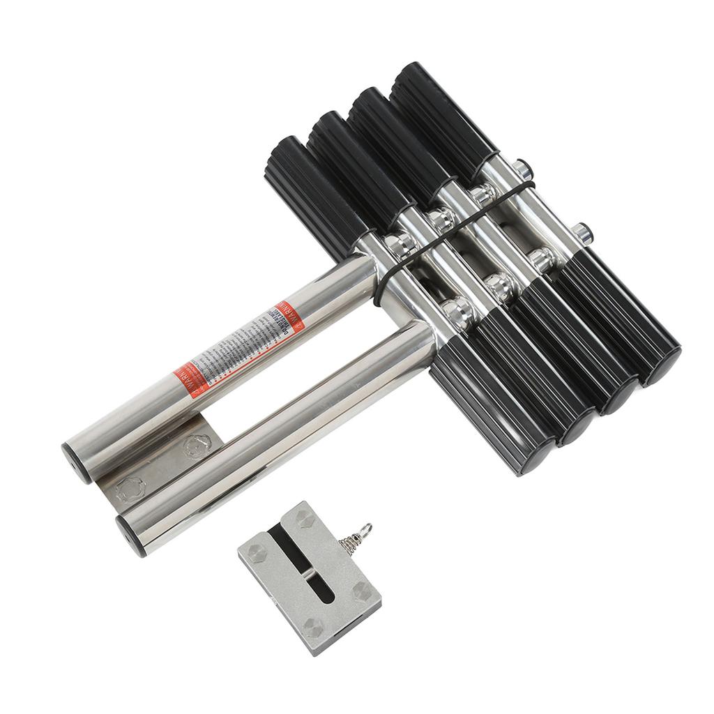 Stainless Steel Telescoping Ladder 4 Steps Boat Ladder for Marine Yacht Swimming Pool