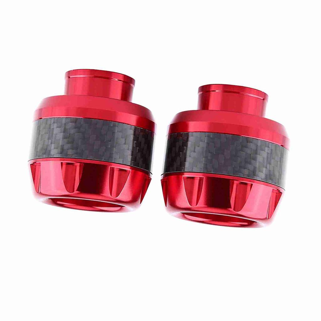 1 Pair of Carbon Fiber Motorcycle Front Fork Frame Sliders Crash Protection