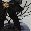 Steampunk Gear Bowknot Hair Clip for Female LolitaStyle Black Ribbon Hairclip Girl Hairstyle Accessories Costume Hairpin
