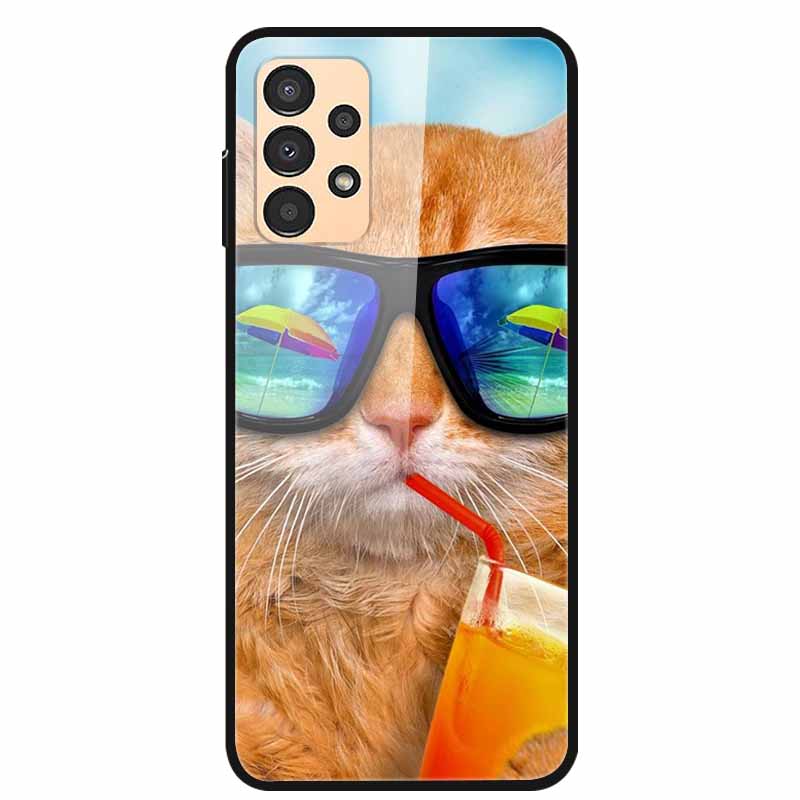 Funda para Samsung A53 5G 2022 Mármol Vidrio Templado Tapa Dura para Fundas de Teléfono Samsung Galaxy A33 A73 5G Protección Fundas