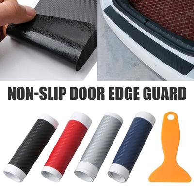 Adesivo Universale Paracolpi per Portiera Auto Striscia Decorativa Impermeabile in PVC Fibra di Carbonio