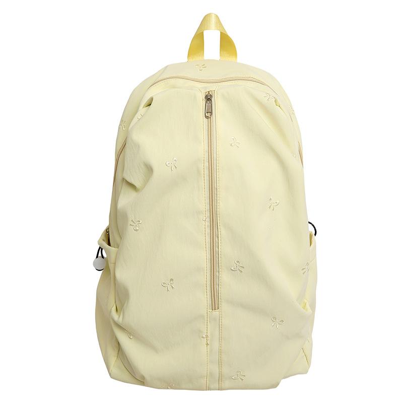 Schoolbag College Style Backpack Women's Large Capacity Simple Versatile Lightweight Backpack High Value Student School Bag