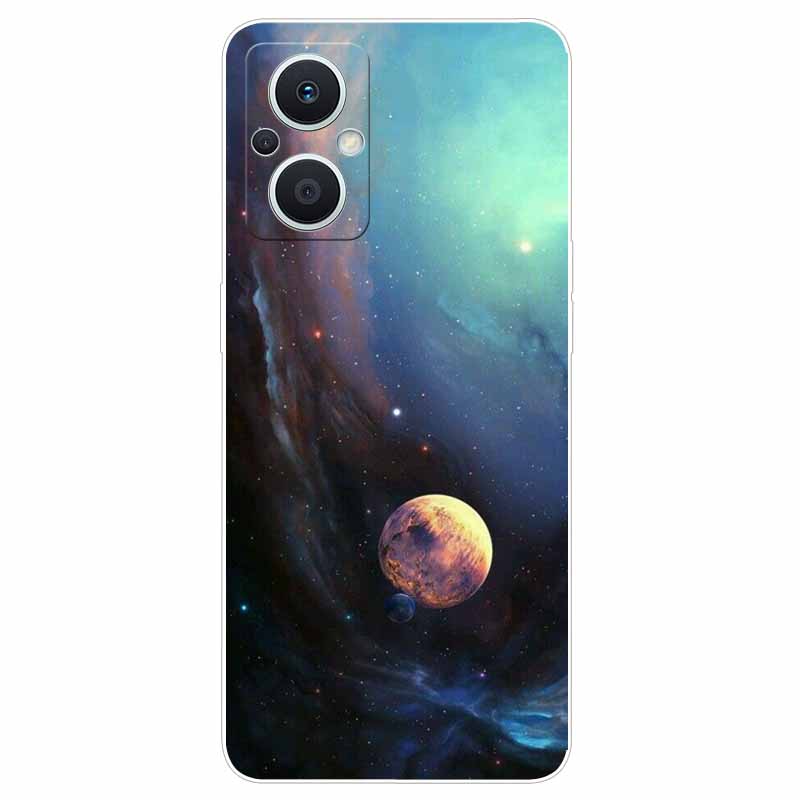 Soft Case for Reno8 Lite Cover Print TPU Silicone Clear Funda Cases for OPPO Reno 8 Lite 5G Case Reno8Lite Slim Landscape Cat