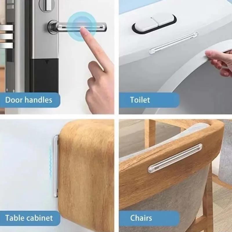 Silikonowe Samoprzylepne Podkładki Meblowe Podkładki Zderzak do Łóżeczka Pasek Antykolizyjny do Lodówki Ochraniacz Ścienny Stoper do Drzwi Tłumik