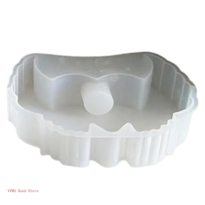 Candlestick Silicone Mold Stand Mould Butterfly/Heart/Clovers Holder Gypsum Molds Home Decorations Mould