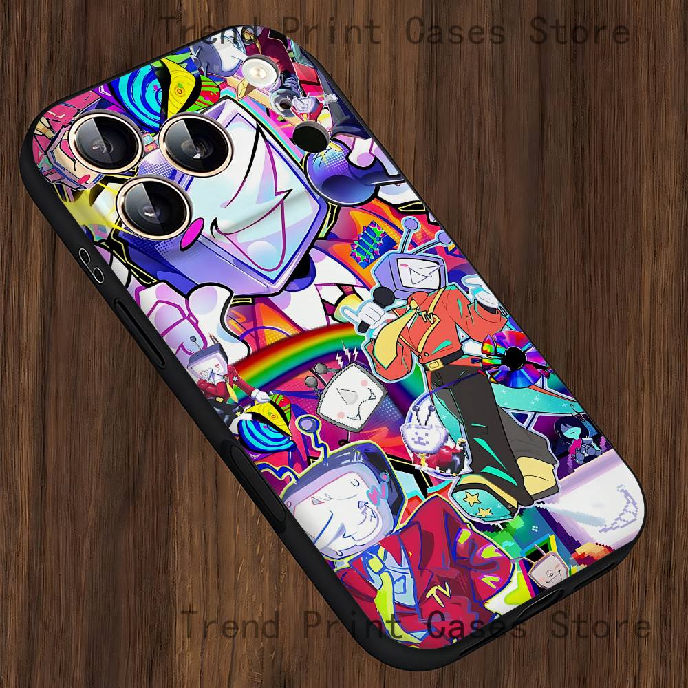 

Tenna D-DeltaruneS Phone Case For iPhone 15,16,12,14,13,11,17,Pro,Max,Plus,E,Air,Mini Black Cover iPhone15