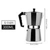 Moka Pot Classic Italian Café Brewing Tools Espresso Maker 50/100/150/300/450ml Alluminio Accessori per caffè Macchina per caffè italiano
