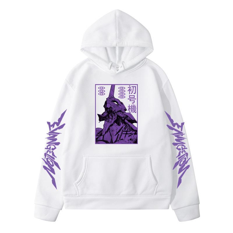 Ayanami Rei Print Loose Hooded Sweatshirt For Men And Women