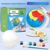 DIY Globe Kit: Handmade Material Pack for Grade 7 Students - Self-Painted Semi-Finished Product