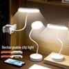 Multi-color Eye Protection Clip-on Desk Lamp with Touch Charging and Long Battery Life