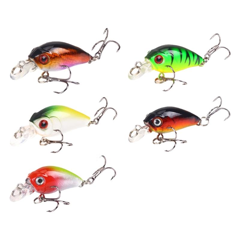 

5pcs Realistic Fishing Lures 3D Eye Swimbaits Durability Fishing Baits for Anglers Of Various Level 1