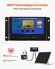 50W 12V Solar Battery Trickle Charger Maintainer, Mono Solar Panel Battery Charger with Upgraded MPPT Controller & Adjustable Mount Bracket, IP65
