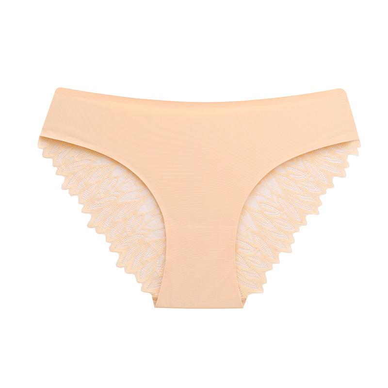 

Женские кружевные трусики без следов, трусики-бикини с низкой талией, женские закрытые трусики большого размера XL