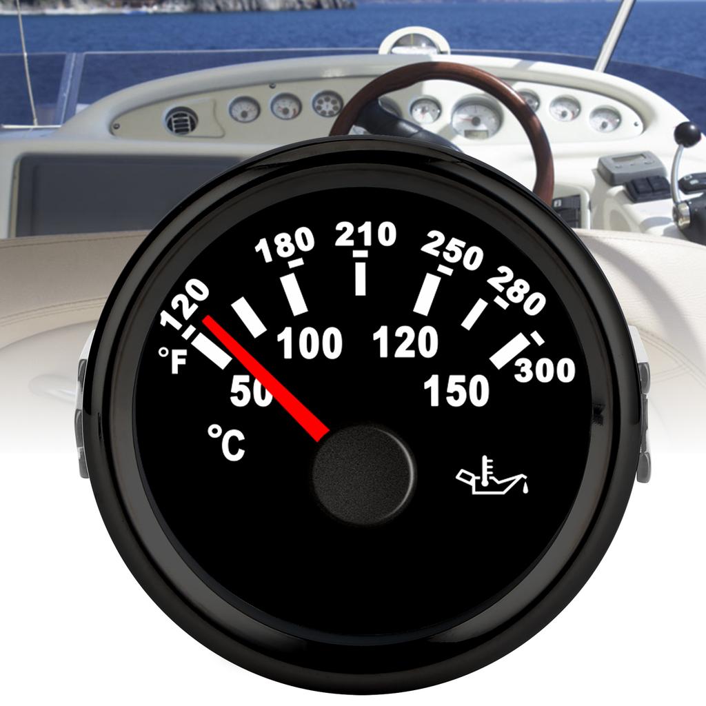 50‑150 Celsius  Oil Temperature Gauge LCD Display Backlight Meter for Car Boat Yacht RVs