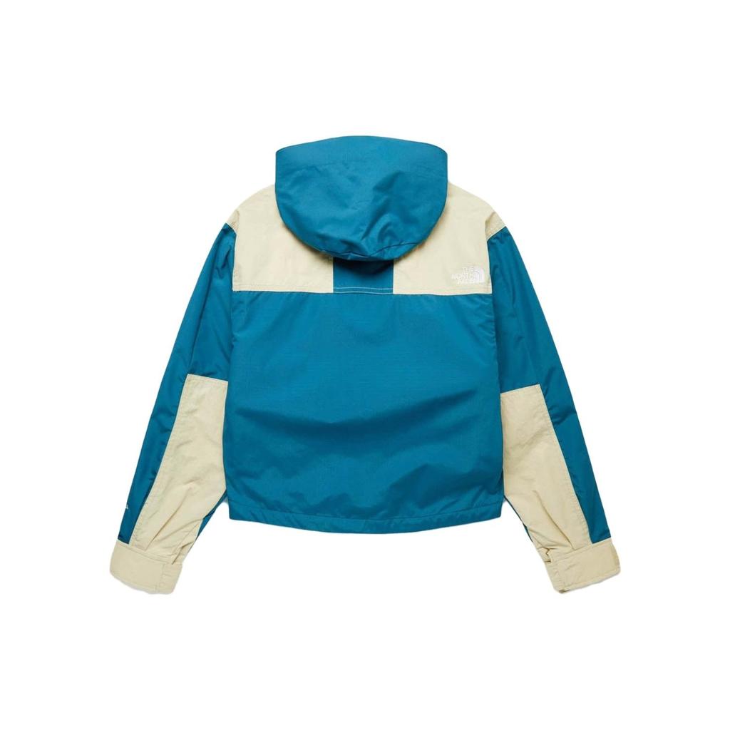 THE NORTH FACE Low Fi Hi Tek Outdoor Hiking Waterproof Windbreaker Jacket Women's Blue Coral/Gravel NF0A7ZYT-IVY