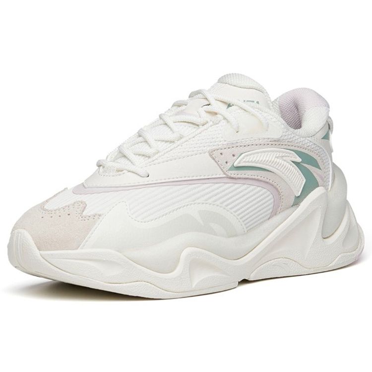 Anta Casual Durable Low-Top Dad Shoes Women sneaker Ivory-White 122148833R-2