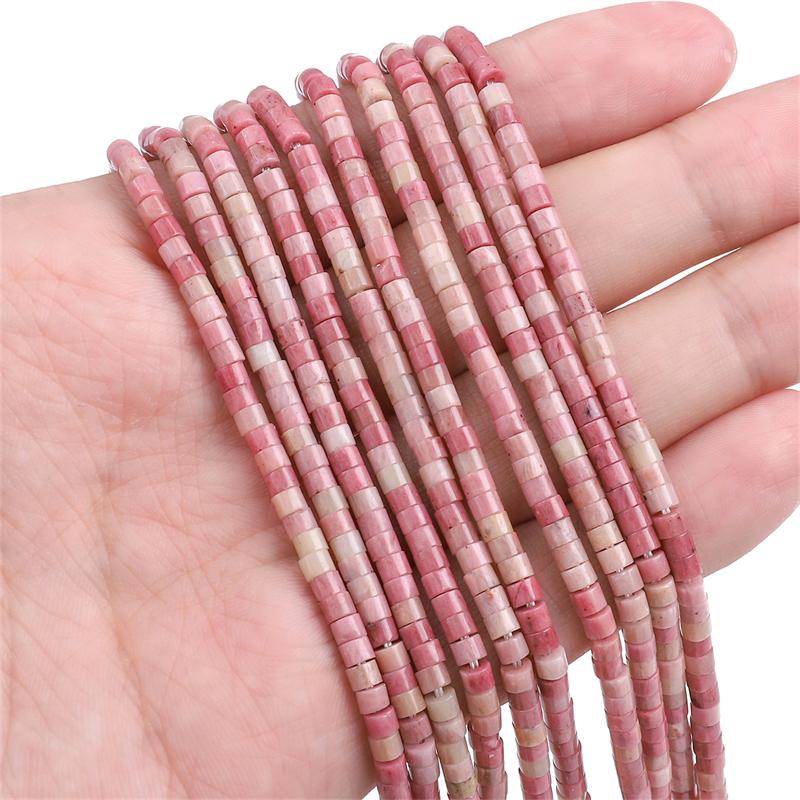 

2x3 мм, 155 шт./пакет, бусины из натурального камня, тигровый глаз, агат, кварц, авантюрин, камень-прокладка, свободные бусины для ожерелья, браслета, изготовление ювелирных изделий своими руками Rhodochrosite