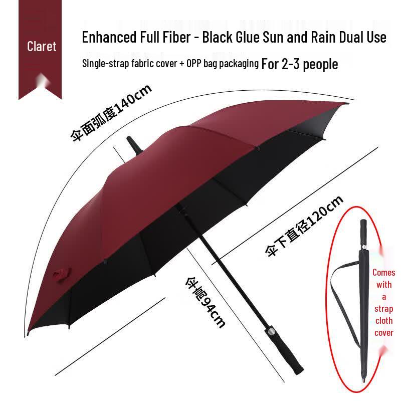 Windproof Large Long Handle Golf Umbrella