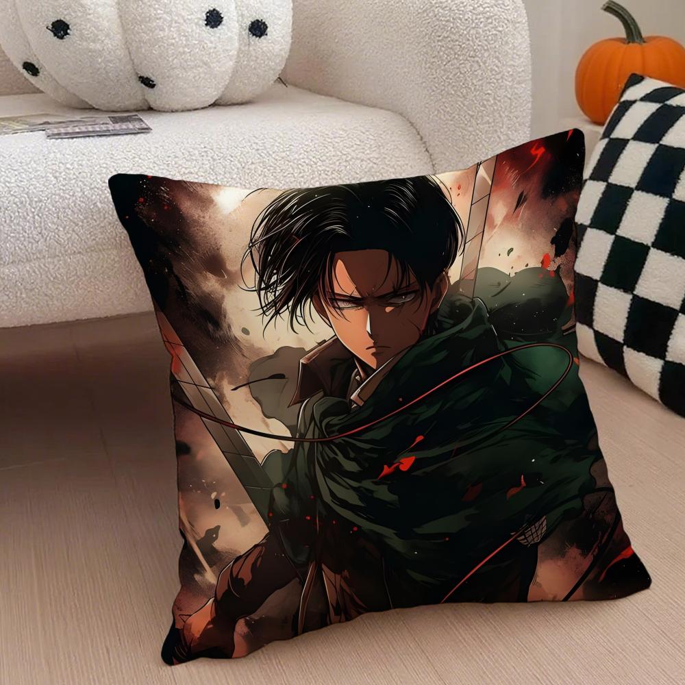 AAttack on Titan Cushion Cover Linen Pillow Case Soft Breathable Protective Couch Room Decoration
