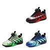 Children's sports shoes Boys and girls spinning buckle low-top broken nails School game football shoes 31-40