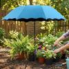 95cm Großer Pflanzenschirm Metallpfahl Pflanzensonnenschutz Faltbarer Sonnenschirm Außenbereich Garten