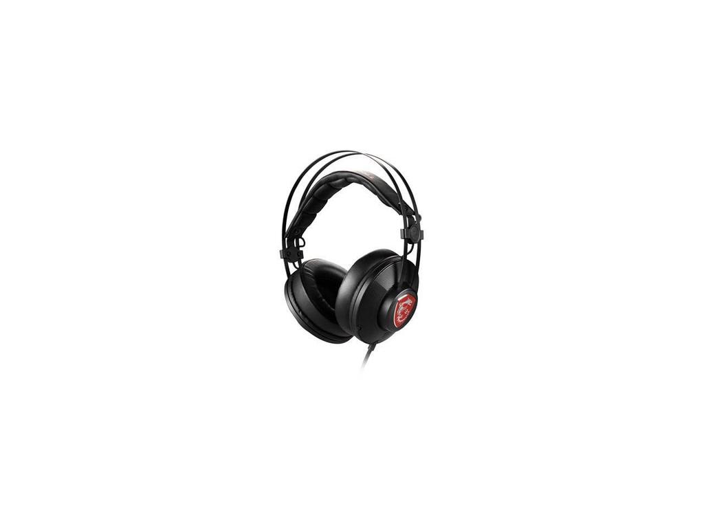 MSI H991 Wired Gaming Headset with Noise Ergonomic Adjustable Headband for Xbox Devices Built-in Microphone, Cancelling, In-line Controls, Design, PC,